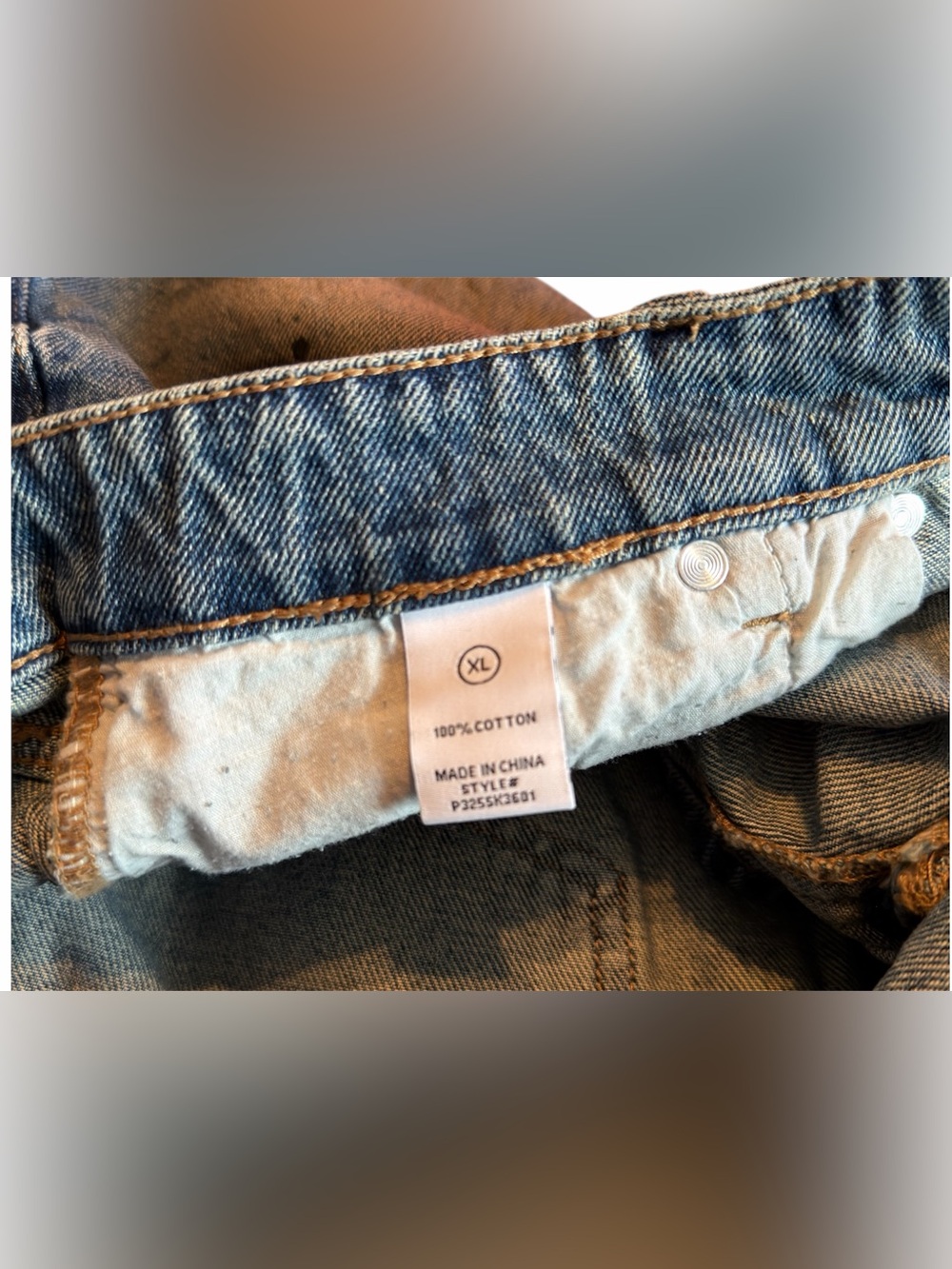Y2K Vintage Wash Denim Wrap Skort – XL - Picture 4 of 8